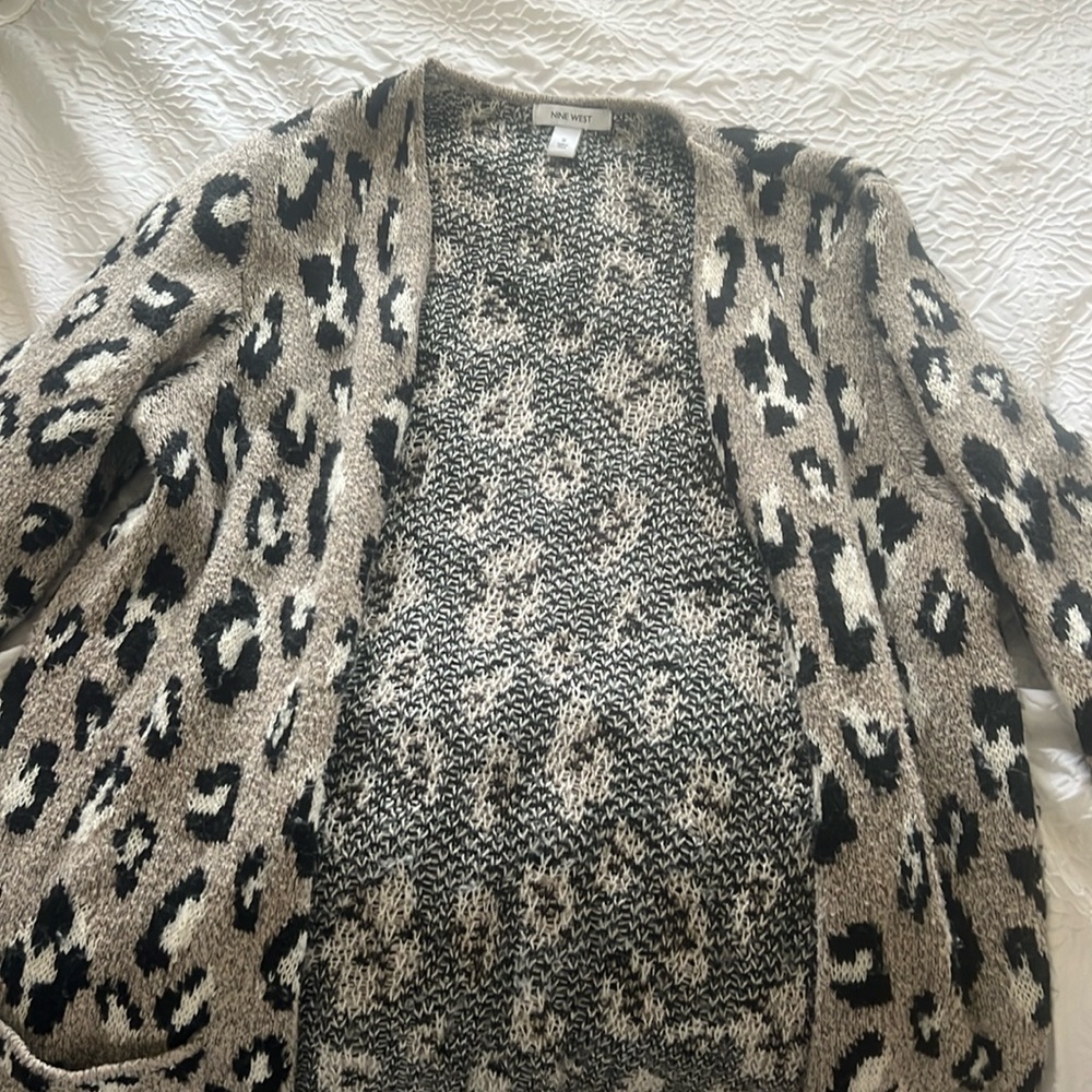 Nine West Cheetah Cardigan